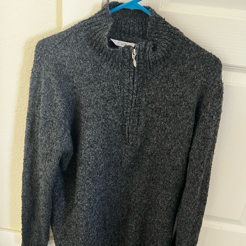 Indigo Blue V-Neck Sweater with Slim Fit